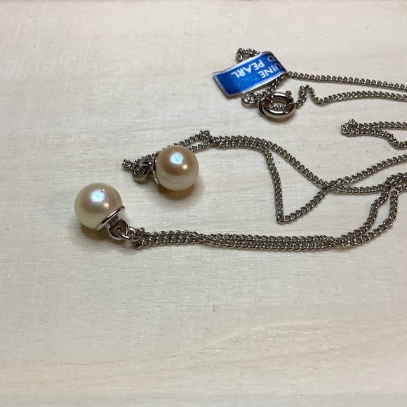 NEW vintage genuine cultured pearl necklace - Picture 2 of 6